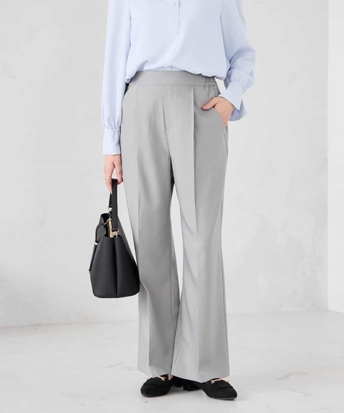 a.v.v（アーヴェヴェ）の「［支持率NO.1/イージーケア/ストレッチ］スッキリ見えワイドパンツ（その他パンツ・レディース・ライトピンク/アイボリー/ブラック/ネイビー/ライトグレー・36/38/40/42/34）」の6枚目の写真