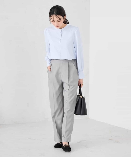 a.v.v（アーヴェヴェ）の「［支持率NO.1/イージーケア/ストレッチ］スッキリ見えワイドパンツ（その他パンツ・レディース・ライトピンク/アイボリー/ブラック/ネイビー/ライトグレー・36/38/40/42/34）」の7枚目の写真