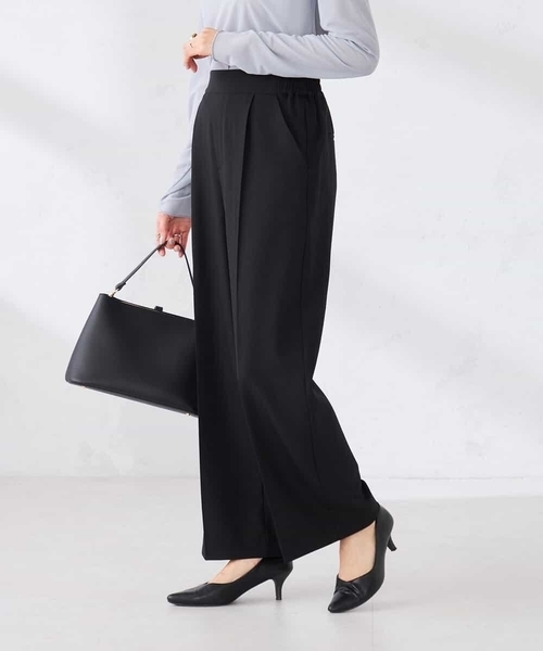 a.v.v（アーヴェヴェ）の「［支持率NO.1/イージーケア/ストレッチ］スッキリ見えワイドパンツ（その他パンツ・レディース・ライトピンク/アイボリー/ブラック/ネイビー/ライトグレー・36/38/40/42/34）」の12枚目の写真