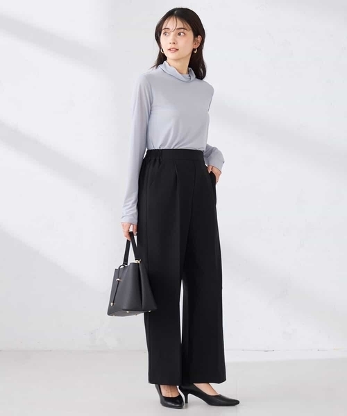 a.v.v（アーヴェヴェ）の「［支持率NO.1/イージーケア/ストレッチ］スッキリ見えワイドパンツ（その他パンツ・レディース・ライトピンク/アイボリー/ブラック/ネイビー/ライトグレー・36/38/40/42/34）」の15枚目の写真