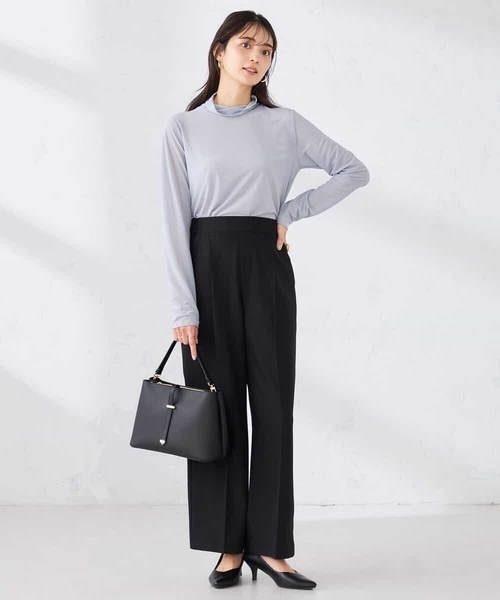 a.v.v（アーヴェヴェ）の「［支持率NO.1/イージーケア/ストレッチ］スッキリ見えワイドパンツ（その他パンツ・レディース・ライトピンク/アイボリー/ブラック/ネイビー/ライトグレー・36/38/40/42/34）」の17枚目の写真