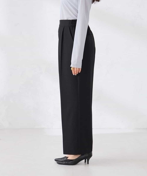 a.v.v（アーヴェヴェ）の「［支持率NO.1/イージーケア/ストレッチ］スッキリ見えワイドパンツ（その他パンツ・レディース・ライトピンク/アイボリー/ブラック/ネイビー/ライトグレー・36/38/40/42/34）」の19枚目の写真