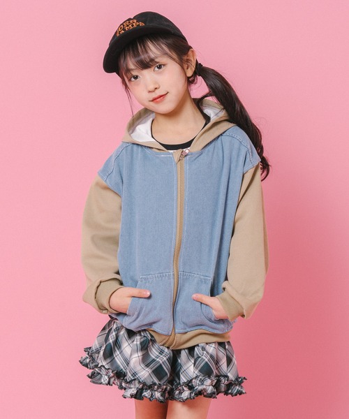 URBAN CHERRY(アーバンチェリー)の「【インナーパンツ付き】ティアードフリルチェックスカート(スカート・キッズ・ネイビー/グリーン/レッド/ブラウン・110cm/120cm/130cm/140cm/150cm)」の17枚目の写真