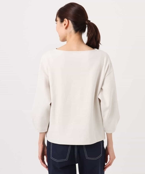 MK MICHEL KLEIN（エムケーミッシェルクラン）の「コットンポンチカットソー/洗える（Tシャツ/カットソー・レディース・ネイビー/ベージュ・38）」の14枚目の写真