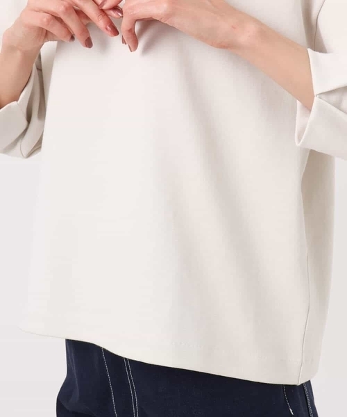 MK MICHEL KLEIN（エムケーミッシェルクラン）の「コットンポンチカットソー/洗える（Tシャツ/カットソー・レディース・ネイビー/ベージュ・38）」の17枚目の写真