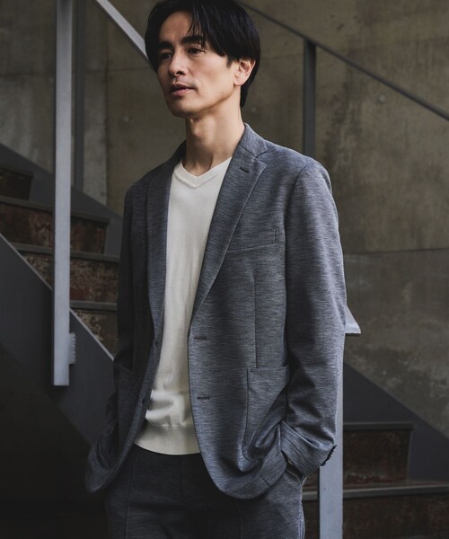 JUN STANDARD PICKS(ジュンスタンダードピックス)の「シルキータッチVNプルオーバー(ニット/セーター・メンズ・ネイビー/ブラック/ホワイト・S/M/LL/L)」の7枚目の写真