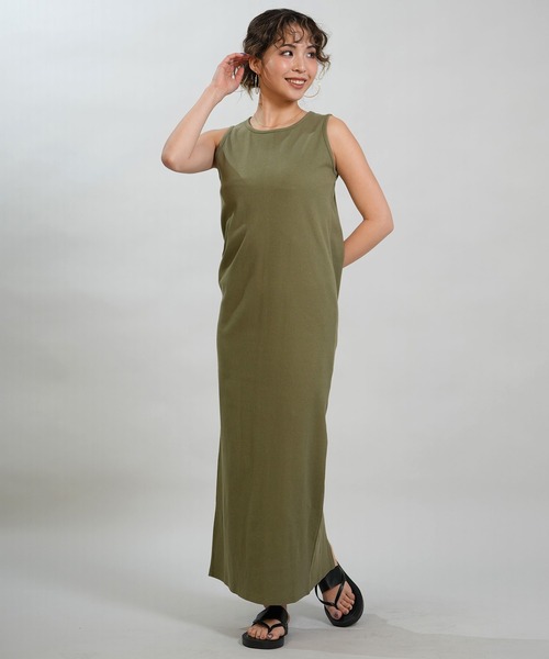 RIKKA FEMME(リッカファム)の「RIKKA FEMME/リッカファム ワンピース リブワンピ ロング丈 RF6S-1408(ワンピース・レディース・グレー/オレンジ/ネイビー/カーキ・FREE)」の11枚目の写真