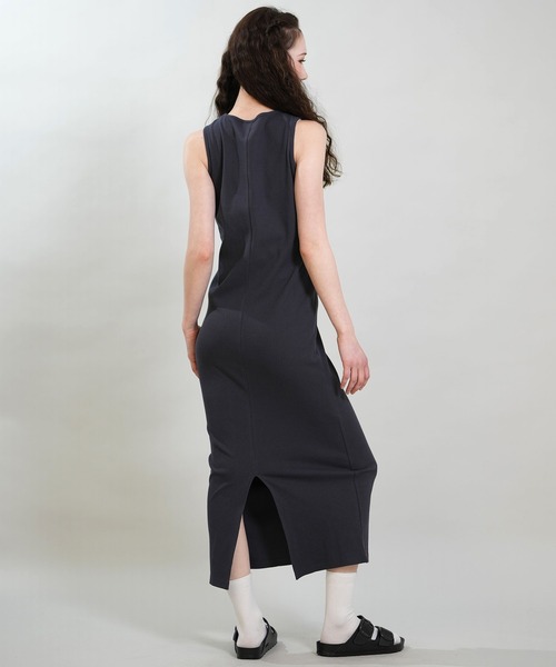 RIKKA FEMME(リッカファム)の「RIKKA FEMME/リッカファム ワンピース リブワンピ ロング丈 RF6S-1408(ワンピース・レディース・グレー/オレンジ/ネイビー/カーキ・FREE)」の18枚目の写真