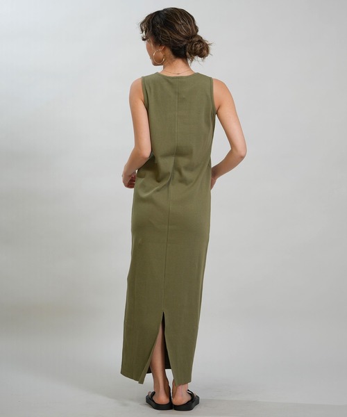 RIKKA FEMME(リッカファム)の「RIKKA FEMME/リッカファム ワンピース リブワンピ ロング丈 RF6S-1408(ワンピース・レディース・グレー/オレンジ/ネイビー/カーキ・FREE)」の15枚目の写真