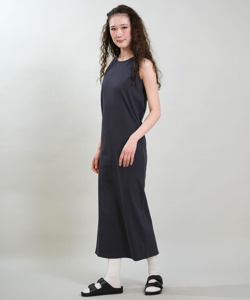RIKKA FEMME(リッカファム)の「RIKKA FEMME/リッカファム ワンピース リブワンピ ロング丈 RF6S-1408(ワンピース・レディース・グレー/オレンジ/ネイビー/カーキ・FREE)」の19枚目の写真