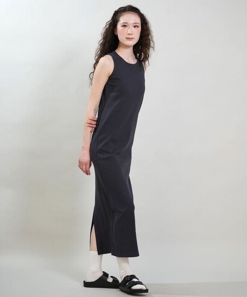 RIKKA FEMME(リッカファム)の「RIKKA FEMME/リッカファム ワンピース リブワンピ ロング丈 RF6S-1408(ワンピース・レディース・グレー/オレンジ/ネイビー/カーキ・FREE)」の22枚目の写真