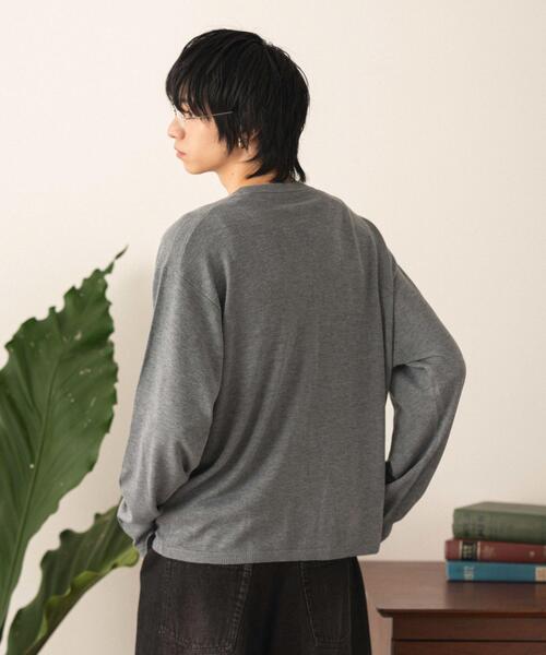 LUCY(ルーシー)の「LUCY/【26年春夏新作】リングドットヘンリーネックプルオーバー(Tシャツ/カットソー・メンズ・ブラック/グレー・LARGE/MEDIUM)」の14枚目の写真