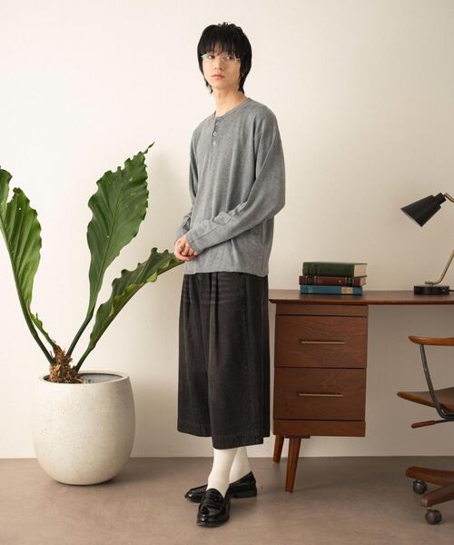 LUCY(ルーシー)の「LUCY/【26年春夏新作】リングドットヘンリーネックプルオーバー(Tシャツ/カットソー・メンズ・ブラック/グレー・LARGE/MEDIUM)」の16枚目の写真