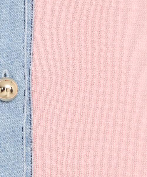 THE SHOP TK (ザ ショップ ティーケー )の「デニム切替カーディガン(カーディガン/ボレロ・レディース・ネイビー系2/アイボリー系2/ピンク・12/13)」の7枚目の写真