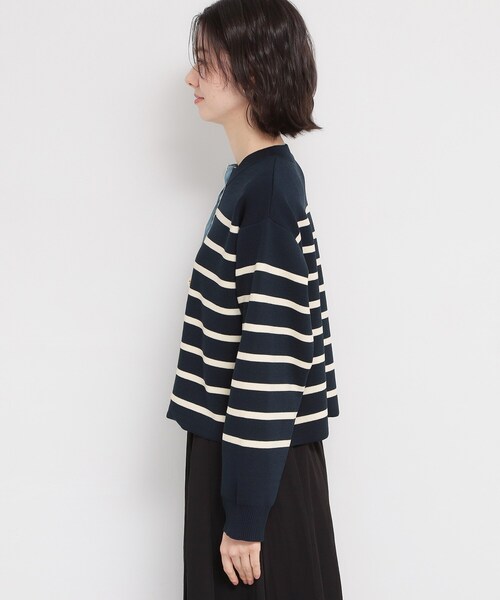 THE SHOP TK (ザ ショップ ティーケー )の「デニム切替カーディガン(カーディガン/ボレロ・レディース・ネイビー系2/アイボリー系2/ピンク・12/13)」の17枚目の写真