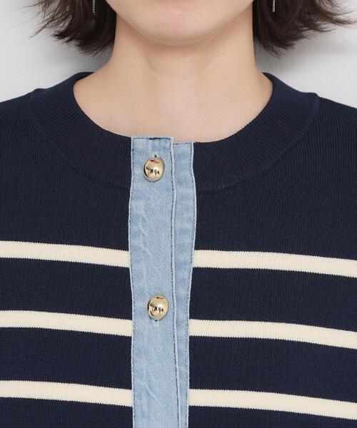 THE SHOP TK (ザ ショップ ティーケー )の「デニム切替カーディガン(カーディガン/ボレロ・レディース・ネイビー系2/アイボリー系2/ピンク・12/13)」の19枚目の写真