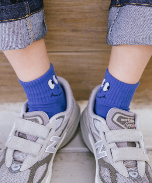 and D. petit main（アンドディープティマイン）の「【Dセレクト】おめめソックス（ソックス/靴下・キッズ・イエロー/ピンク/グリーン/ブルー/レモンイエロー・M(16-18cm)/L(19-23cm)/14-15cm）」の10枚目の写真