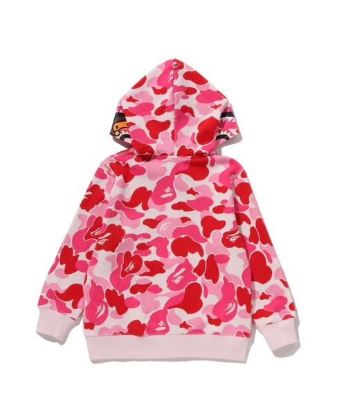 A BATHING APE（アベイシングエイプ）の「ABC CAMO MILO SHARK ZIP HOODIE（パーカー・キッズ・ブルー/ピンク/イエロー・90/110/130/100/140）」の12枚目の写真