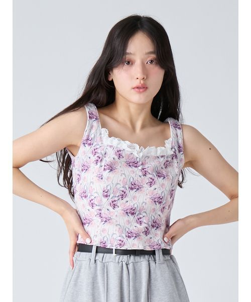 LILY BROWN（リリーブラウン）の「デニムビスチェ（その他トップス・レディース・インディゴブルー/ライトブルー/その他・F）」の3枚目の写真