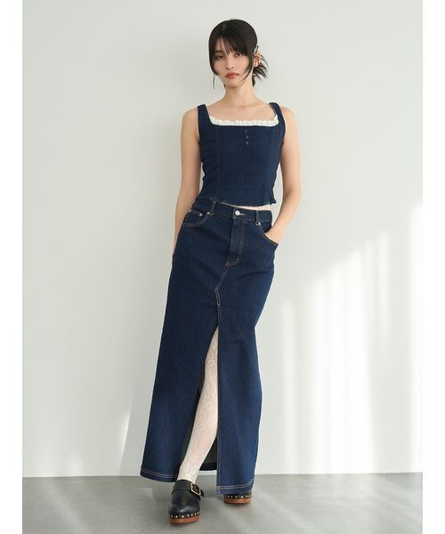 LILY BROWN（リリーブラウン）の「デニムビスチェ（その他トップス・レディース・インディゴブルー/ライトブルー/その他・F）」の17枚目の写真