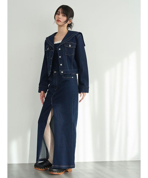 LILY BROWN（リリーブラウン）の「デニムビスチェ（その他トップス・レディース・インディゴブルー/ライトブルー/その他・F）」の18枚目の写真