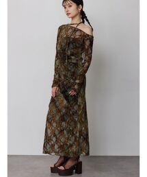 MURUA（ムルーア）の「【WEB限定】フロッキーフラワーシアーワンピース（ワンピース）」