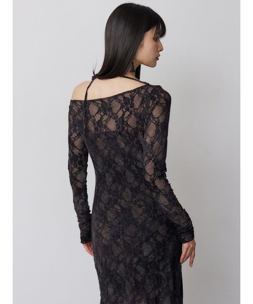 MURUA（ムルーア）の「【WEB限定】フロッキーフラワーシアーワンピース（ワンピース・レディース・ブルー/ブラック・FREE）」の14枚目の写真