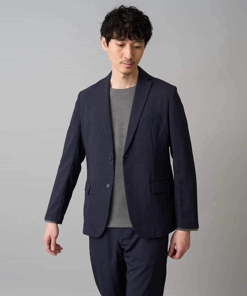 a.v.v（アーヴェヴェ）の「春夏のオフィススタイルにおすすめ【スマート/イージーケア/洗濯機で洗える/毛玉になりにくい/ストレッチ】アムンゼンストレッチスマートジャケット（テーラードジャケット・メンズ・ネイビー/ベージュ・48/46/50）」の13枚目の写真