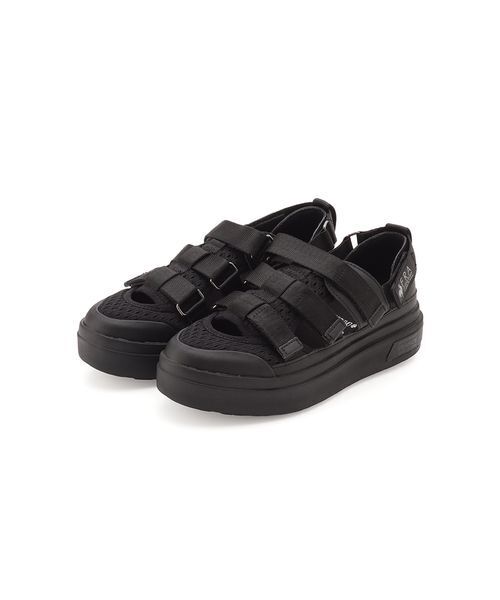 le coq sportif(ルコックスポルティフ)の「【le coq sportif】LA セーヴル PF BLT(サンダル・レディース・ブラック・24/24.5/23/23.5)」の1枚目の写真