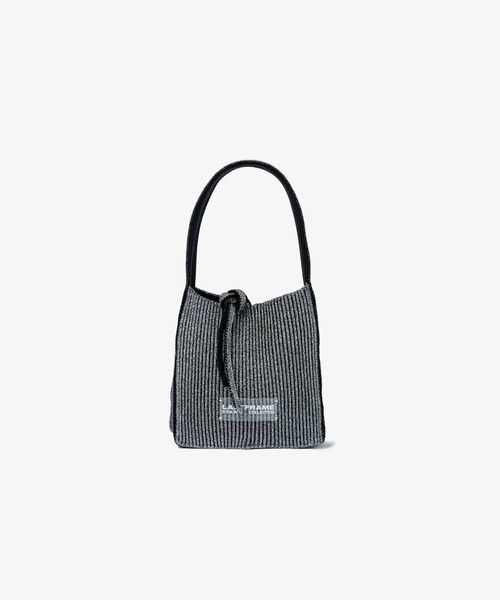 LASTFRAME(ラストフレーム)の「KYOTO METALLIC REVERSIBLE TASUKI TOTE MINI(ハンドバッグ・レディース・ブラック/グレー・FREE)」の1枚目の写真