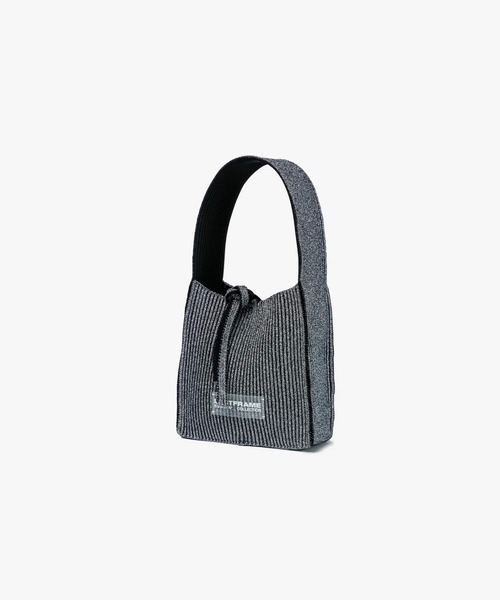 LASTFRAME(ラストフレーム)の「KYOTO METALLIC REVERSIBLE TASUKI TOTE MINI(ハンドバッグ・レディース・ブラック/グレー・FREE)」の4枚目の写真