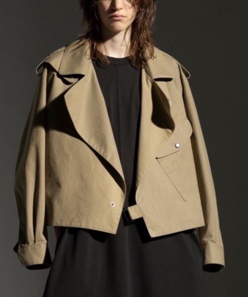 ROBES&CONFECTIONS(ローブスコンフェクションズ)の「Robes & Confections/ローブス&コンフェクションズ/ワックスコットンジャケット(その他アウター・レディース・ブラック/カーキ・1)」の2枚目の写真