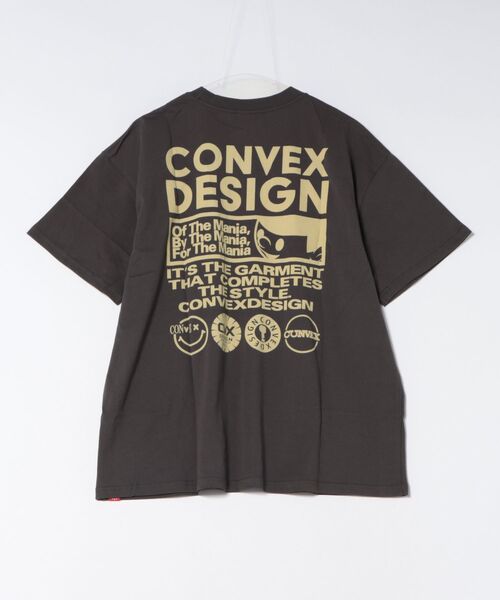 A BAG OF CHIPS（アバッグオブチップス）の「CONVEX/コンベックス　ﾗﾝﾀﾞﾑLOGO / WIDE-T（大人）（Tシャツ/カットソー・メンズ・オフホワイト/杢グレー/チャコールグレー・MEDIUM/LARGE）」の4枚目の写真