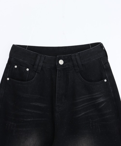 ANAP（アナップ）の「キラキラダメージデニム（デニムパンツ・レディース・ブルー/ブラック・M/S）」の17枚目の写真