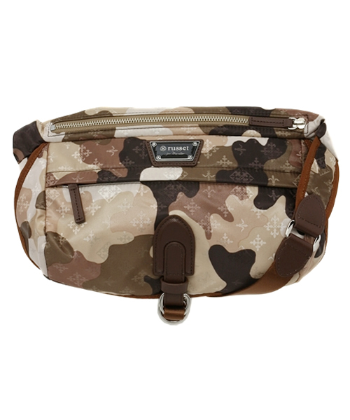 russet for traveller（ラシット　フォー トラベラー）の「ボディバッグ(小)【Body Bag】（ボディバッグ/ウエストポーチ・レディース・カモフラージュ/イエロー系その他・FREE）」の2枚目の写真