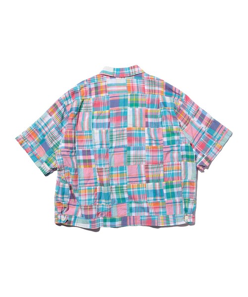 BEAMS PLUS(ビームスプラス)の「Cabana Boy-SHT Patchwork Madras Pink(シャツ/ブラウス・メンズ・ピンク・SMALL/MEDIUM/LARGE/X-LARGE)」の7枚目の写真
