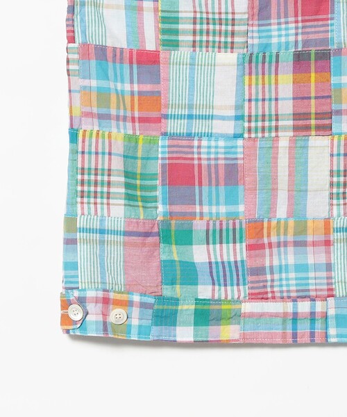 BEAMS PLUS(ビームスプラス)の「Cabana Boy-SHT Patchwork Madras Pink(シャツ/ブラウス・メンズ・ピンク・SMALL/MEDIUM/LARGE/X-LARGE)」の11枚目の写真