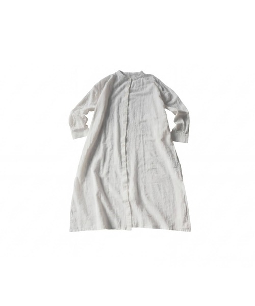 antiqua(アンティカ)の「綿100 インド綿 シャツワンピース(シャツワンピース・レディース・ブラック/ホワイト・ONESIZE)」の12枚目の写真