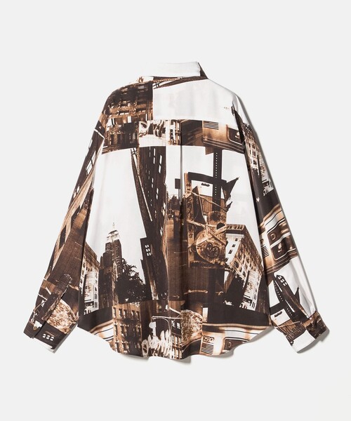 6（ロク）の「＜6(ROKU)＞NYプリント シャツ（シャツ/ブラウス・レディース・その他1・FREE）」の4枚目の写真