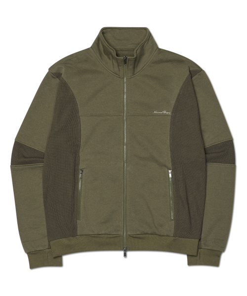 NOMANUAL(NOMANUAL)の「NM WAFFLE BLENDED JERSEY - KHAKI(ナイロンジャケット・レディース・その他・LARGE/SMALL/MEDIUM)」の1枚目の写真