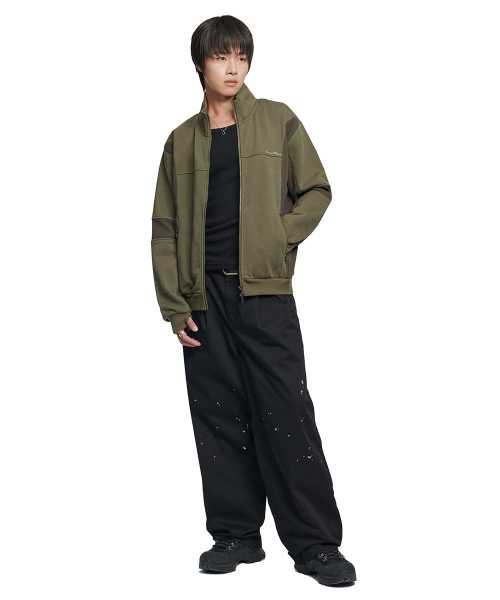 NOMANUAL(NOMANUAL)の「NM WAFFLE BLENDED JERSEY - KHAKI(ナイロンジャケット・レディース・その他・LARGE/SMALL/MEDIUM)」の11枚目の写真