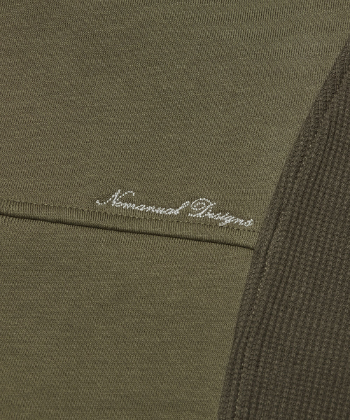 NOMANUAL(NOMANUAL)の「NM WAFFLE BLENDED JERSEY - KHAKI(ナイロンジャケット・レディース・その他・LARGE/SMALL/MEDIUM)」の12枚目の写真