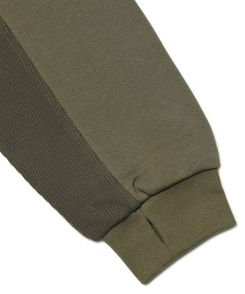 NOMANUAL(NOMANUAL)の「NM WAFFLE BLENDED JERSEY - KHAKI(ナイロンジャケット・レディース・その他・LARGE/SMALL/MEDIUM)」の9枚目の写真