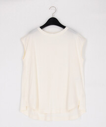 Gabardine K.T | 和紙ジャージー ノースリーブカットソー(Tシャツ/カットソー)