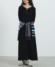 LACEUP CUT DRESS
