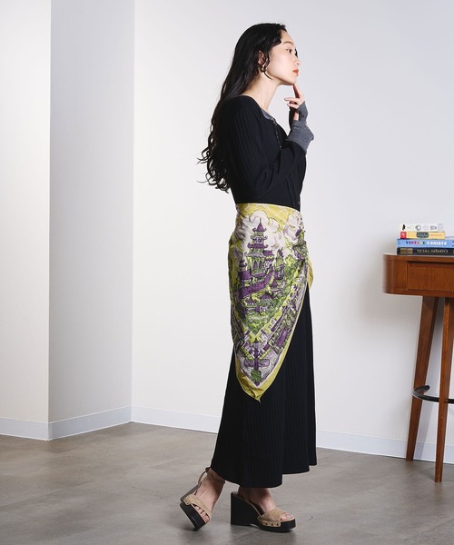 ROSE BUD（ローズバッド）の「LACEUP CUT DRESS（ワンピース・レディース・グレー/ブラック/ホワイト・ONE SIZE）」の15枚目の写真