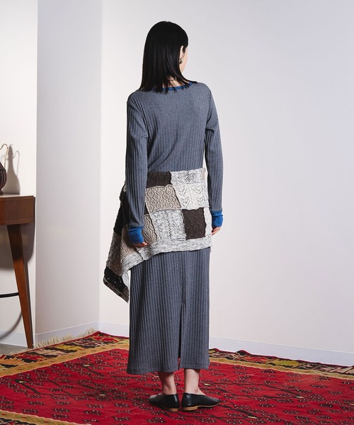 ROSE BUD（ローズバッド）の「LACEUP CUT DRESS（ワンピース・レディース・グレー/ブラック/ホワイト・ONE SIZE）」の22枚目の写真