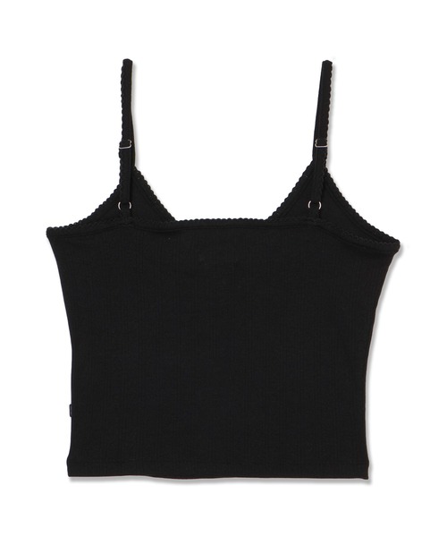 GUESS JEANS（ゲスジーンズ）の「GUESS JEANS Pointelle Cami キャミソール（キャミソール・レディース・ブラック・MEDIUM/SMALL/X-SMALL）」の6枚目の写真