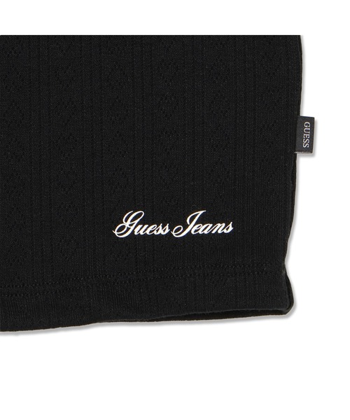 GUESS JEANS（ゲスジーンズ）の「GUESS JEANS Pointelle Cami キャミソール（キャミソール・レディース・ブラック・MEDIUM/SMALL/X-SMALL）」の9枚目の写真