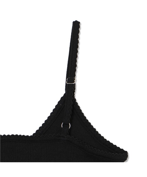 GUESS JEANS（ゲスジーンズ）の「GUESS JEANS Pointelle Cami キャミソール（キャミソール・レディース・ブラック・MEDIUM/SMALL/X-SMALL）」の10枚目の写真